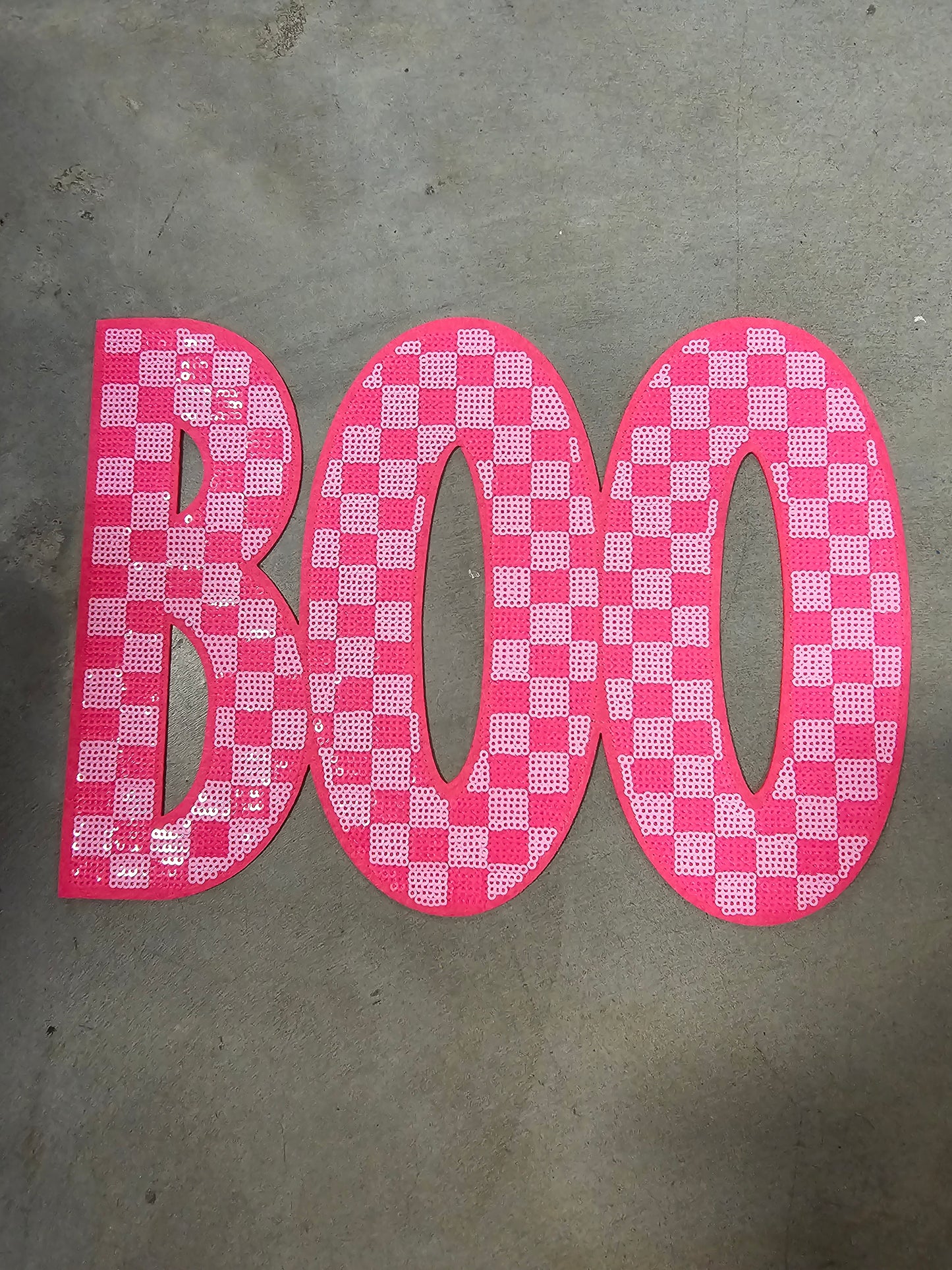 BOO Sequin patch (11X8.5)