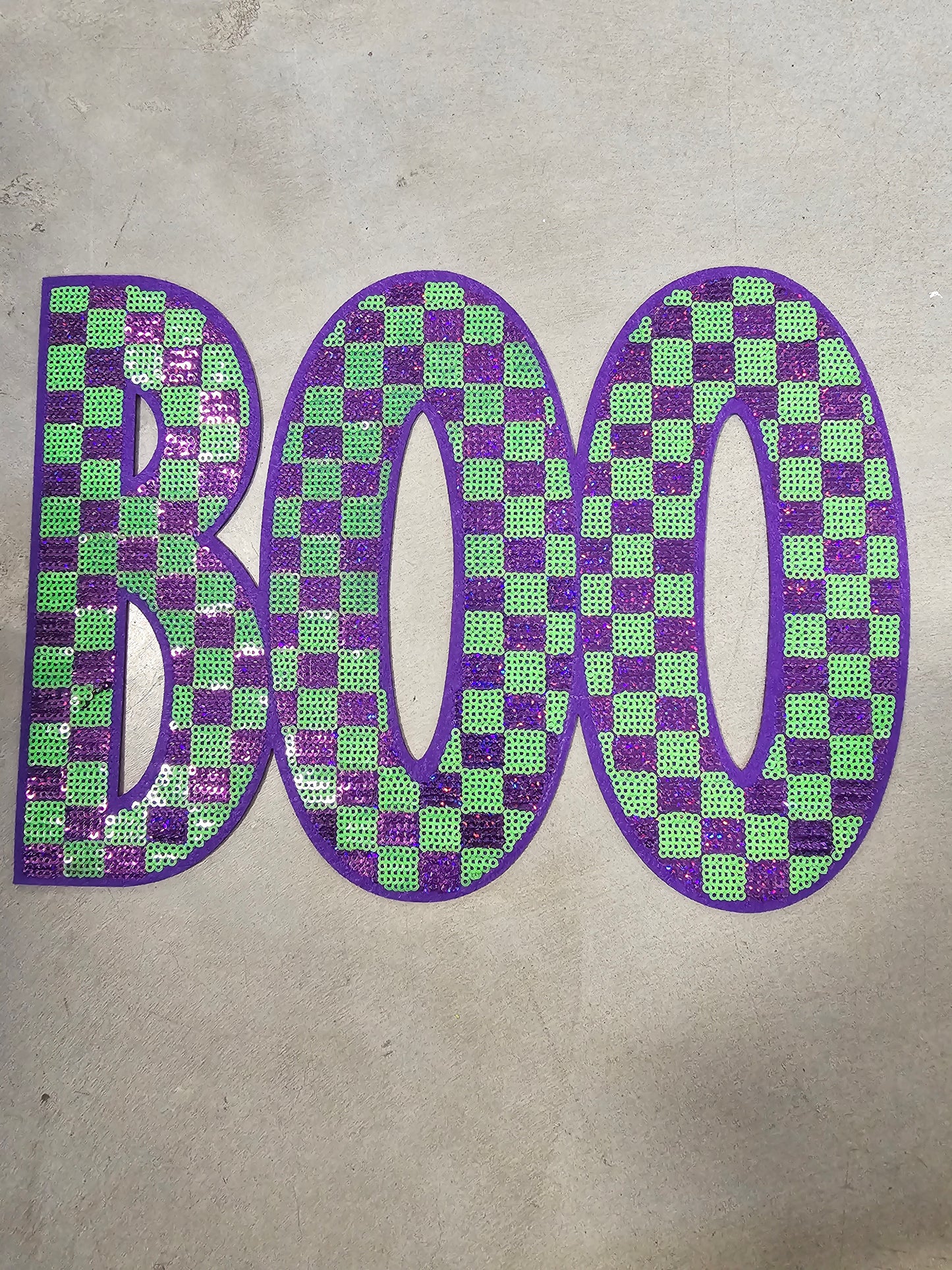 BOO Sequin patch (11X8.5)
