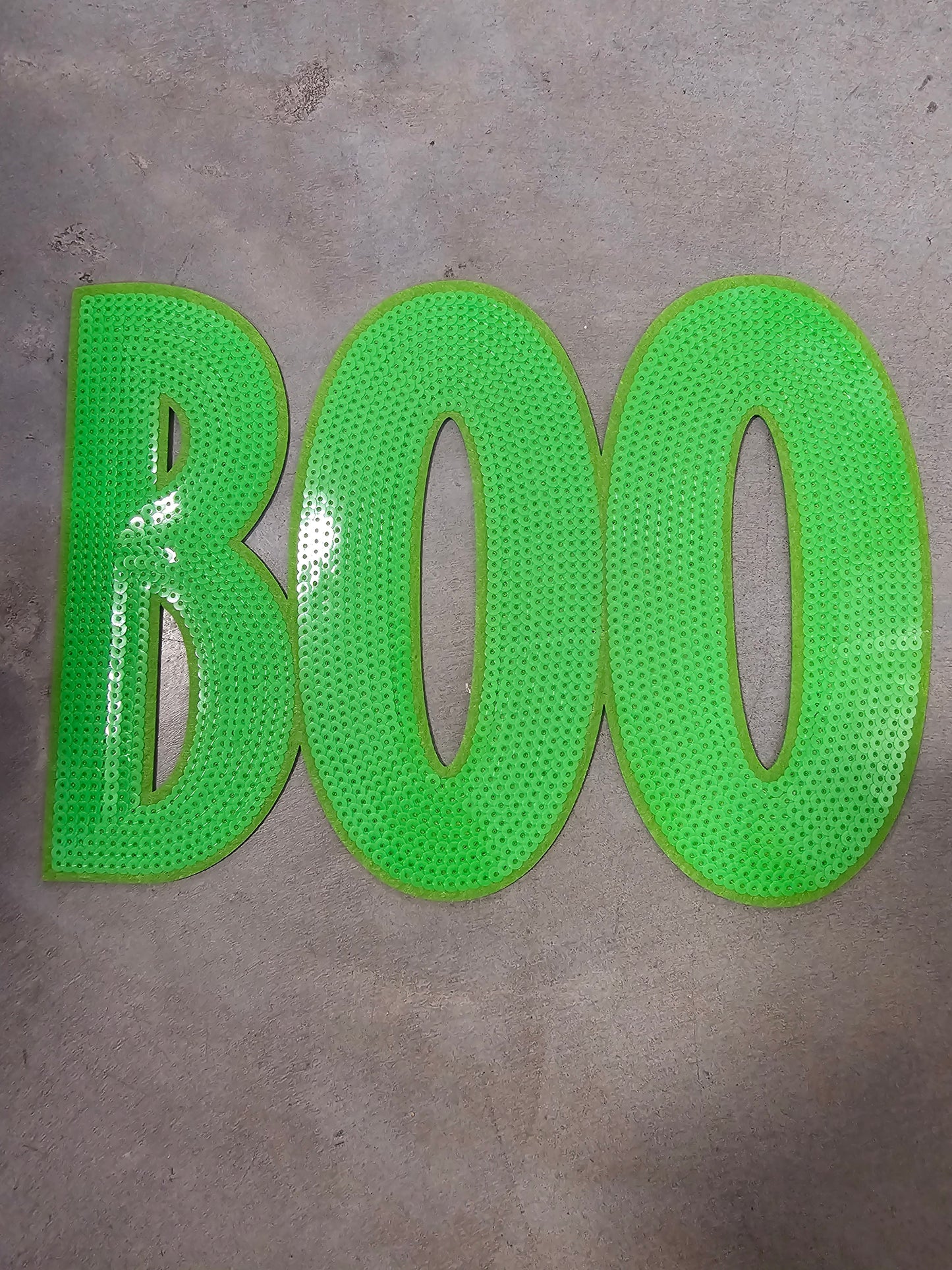 BOO Sequin patch (11X8.5)