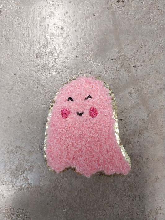 Pink Ghost - Chenille Patch