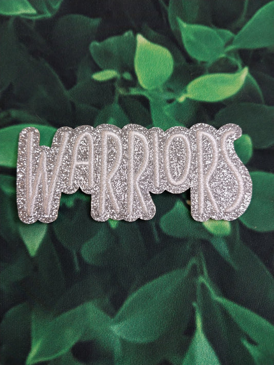 Warriors Embroidered/Glitter Patch