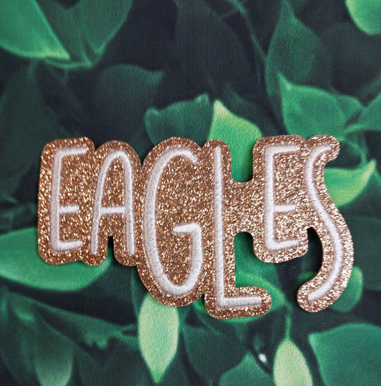 Eagles Embroidered/Glitter Patch