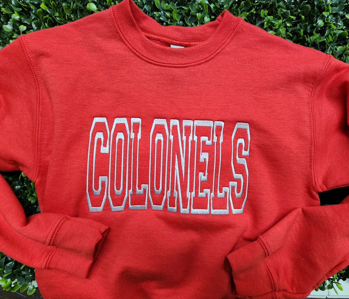 Embroidery Sweatshirt Collegiate Font Pre-Order
