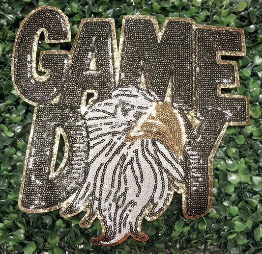 Game Day w/Eagle  Sequin Head Patch