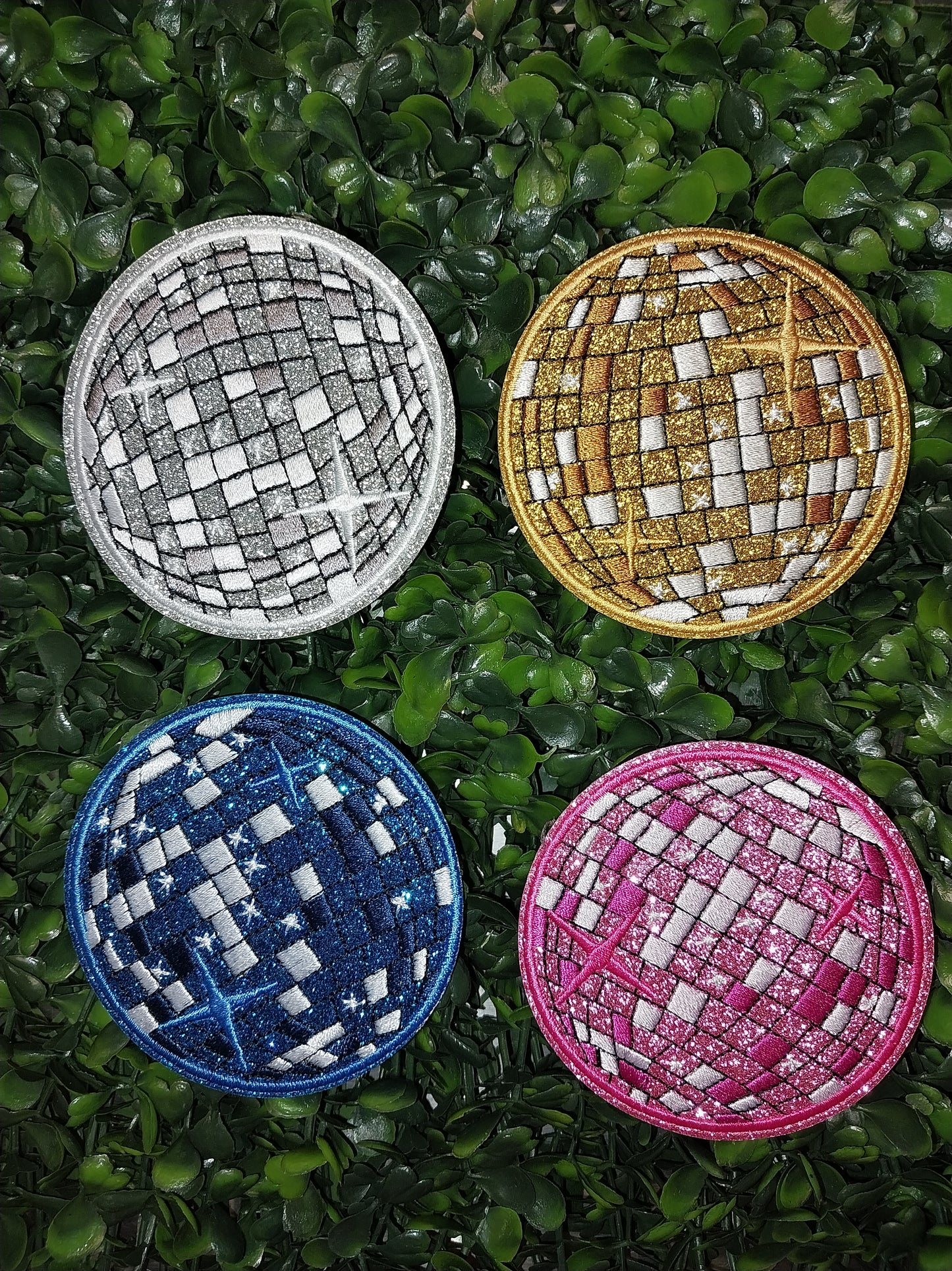 Disco Ball  Embroidered Patch