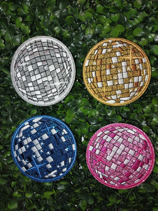 Disco Ball  Embroidered Patch