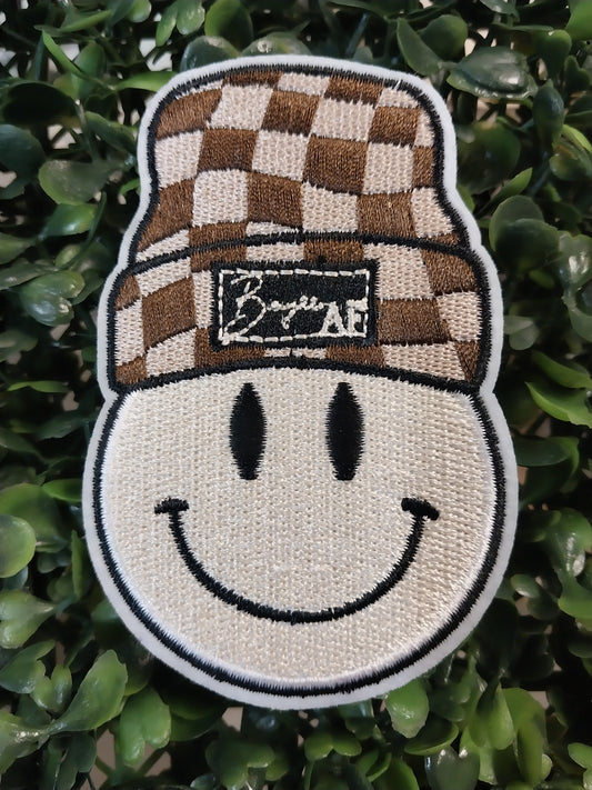 Beanie Smiley Hat Patch