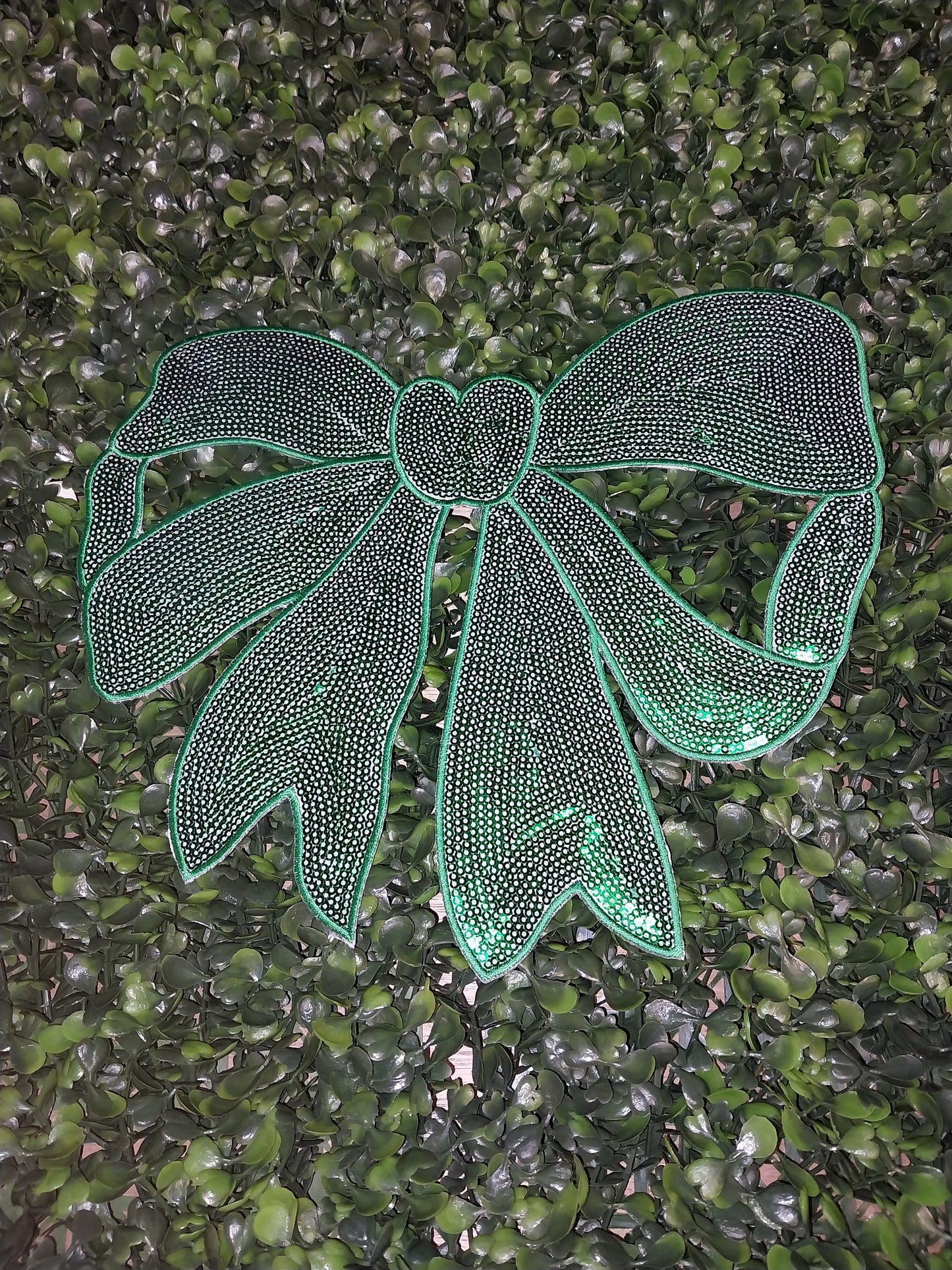 Sequin Bow Patch 11"