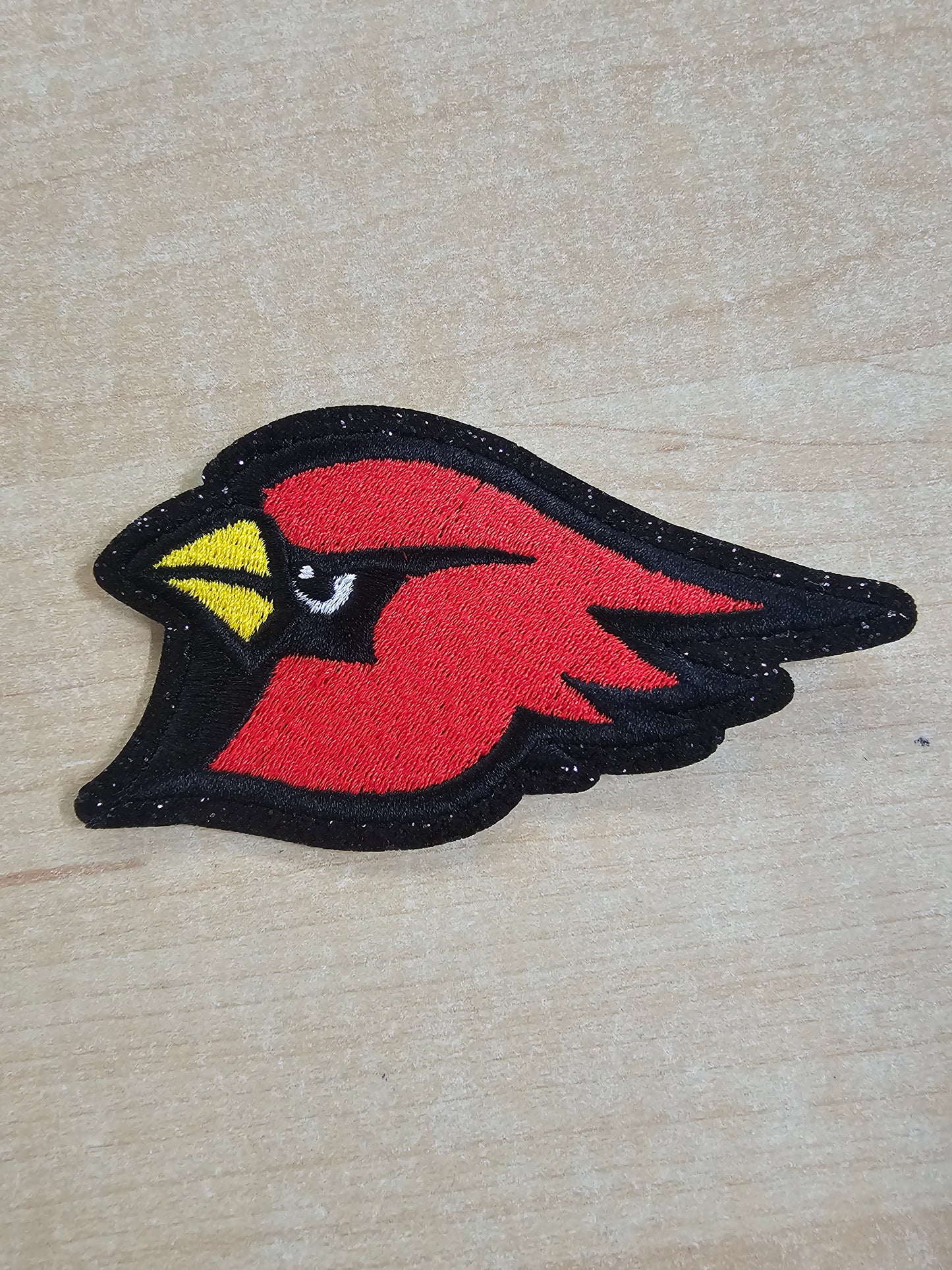 Cardinal Head Embroidered Hat Patch