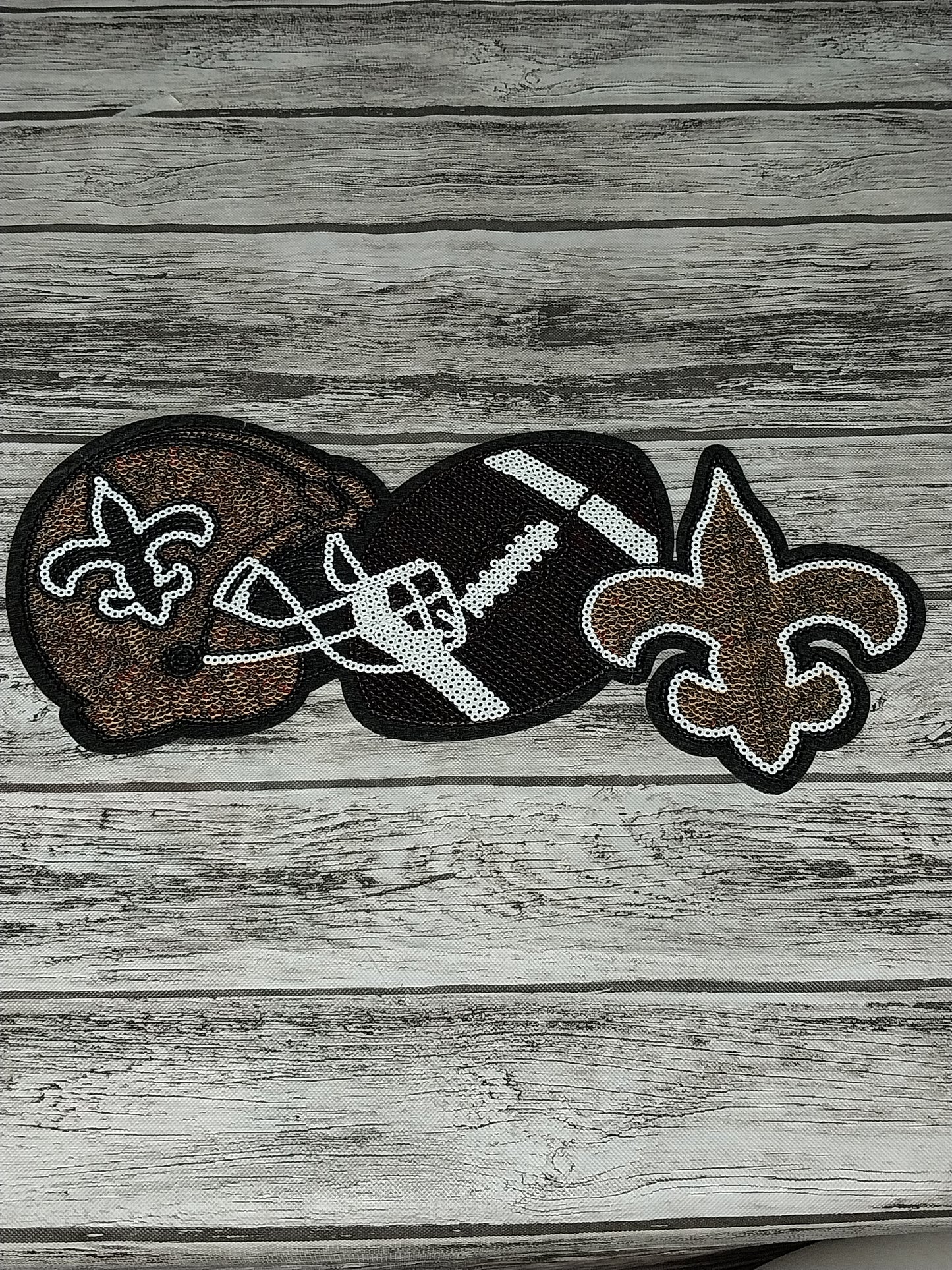 Saints Trio  Sequin Patch