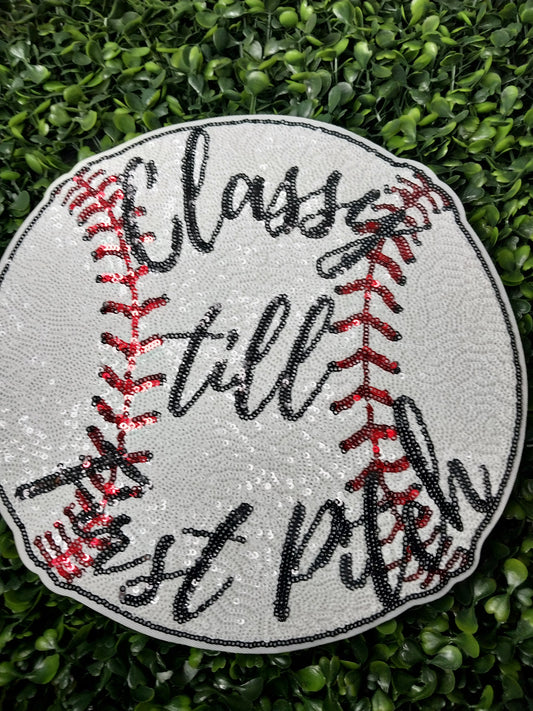 Baseball Classy  till 1st Pitch Sequin Patch