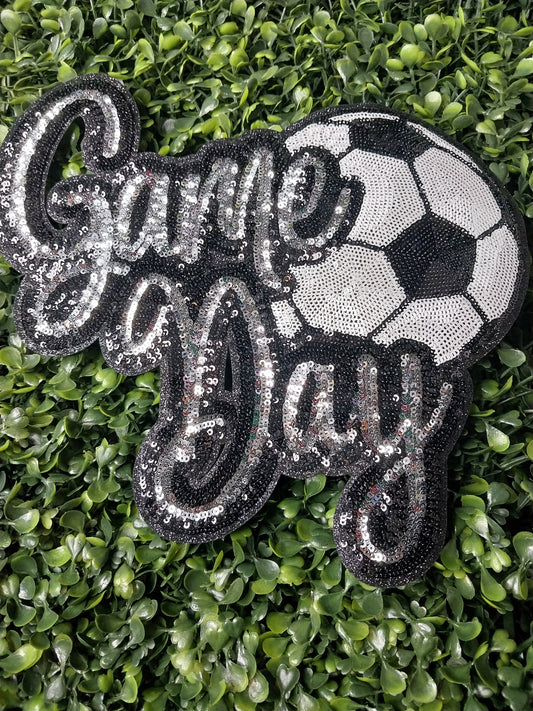 Soccer  Game Day Sequin  Patch