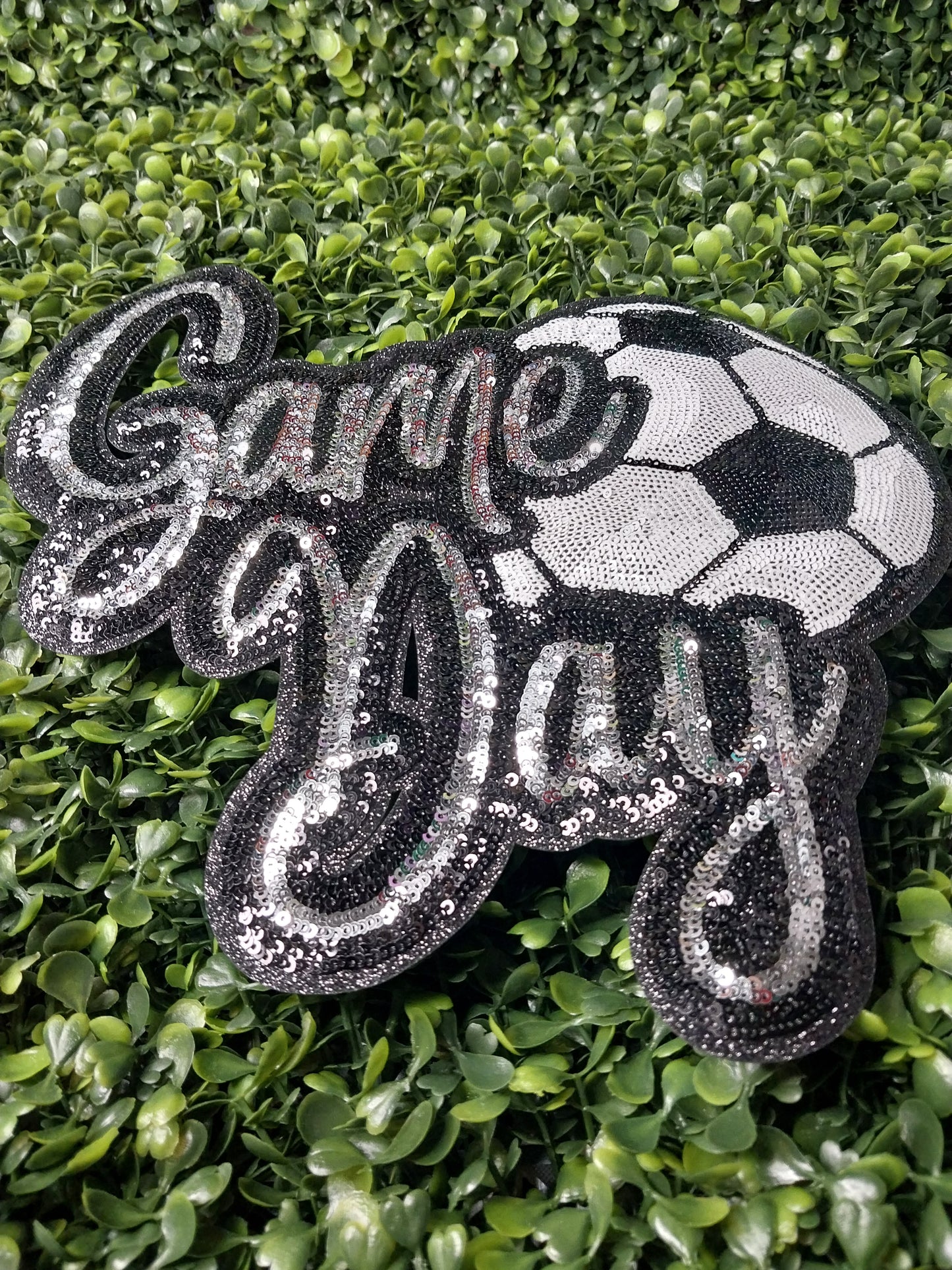 Soccer  Game Day Sequin  Patch