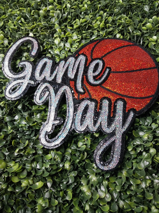 Basketball Game Day Sequin Patch