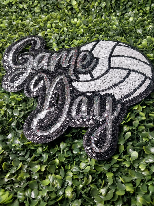 Volleyball Game Day Sequin Patch