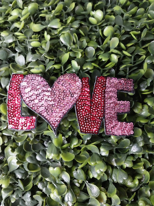 LOVE - Sequin Patch