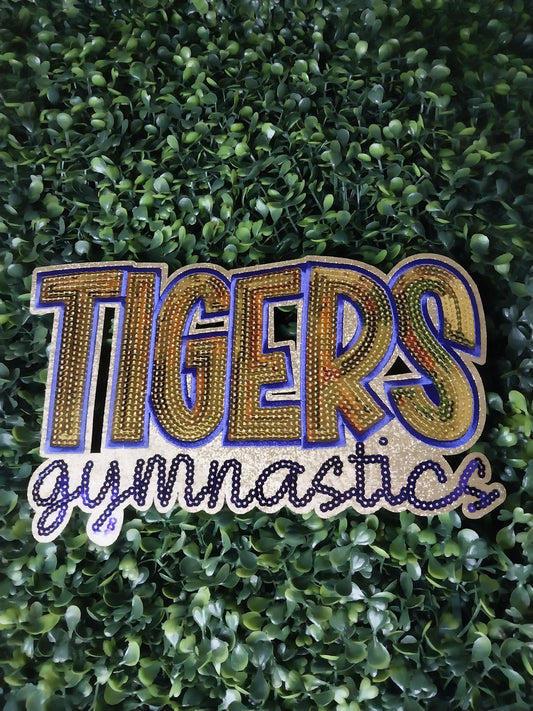 Tigers Sequin Gymnastics Sequin  Patch