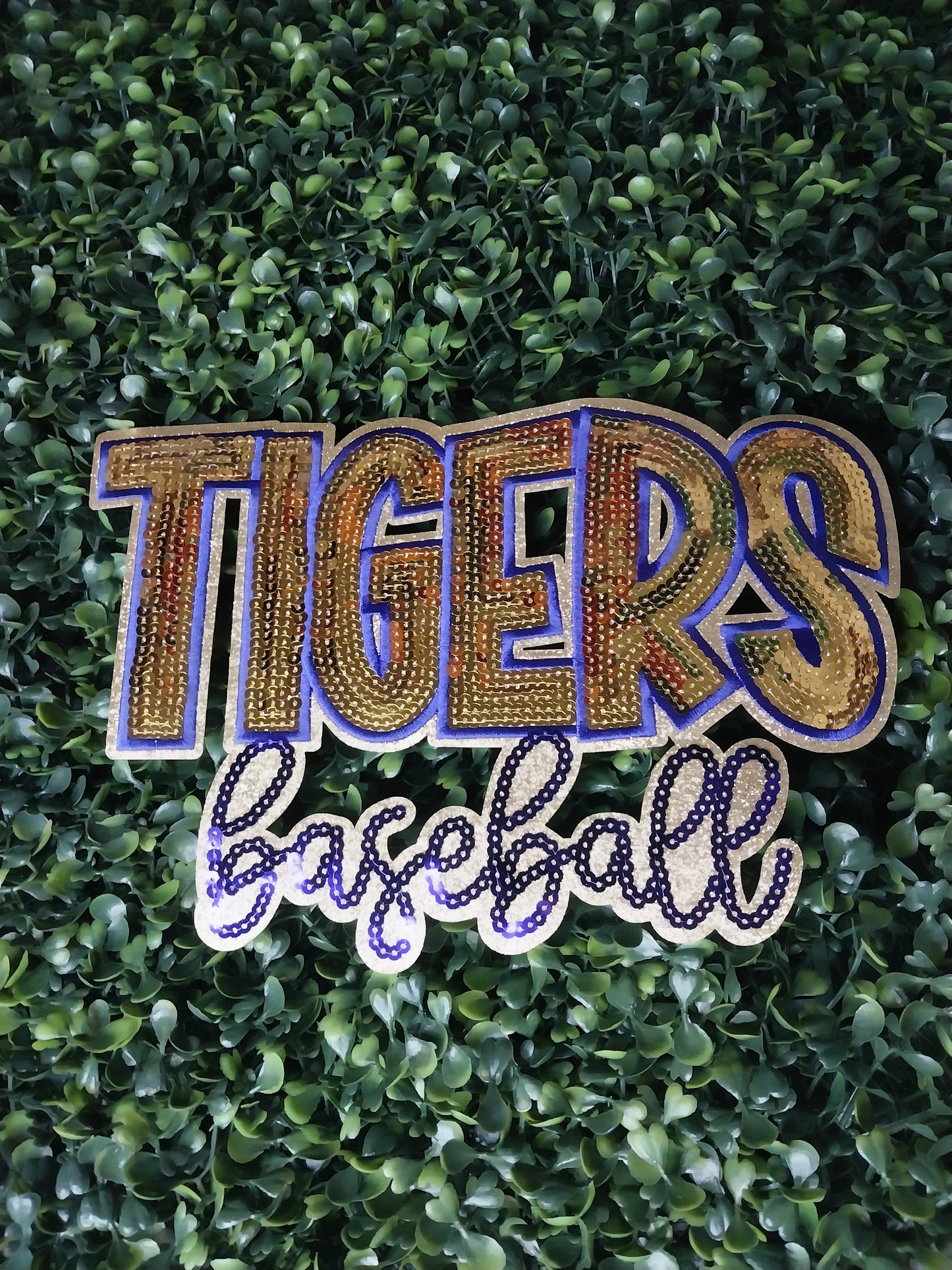 Tigers Baseball Sequin  Patch