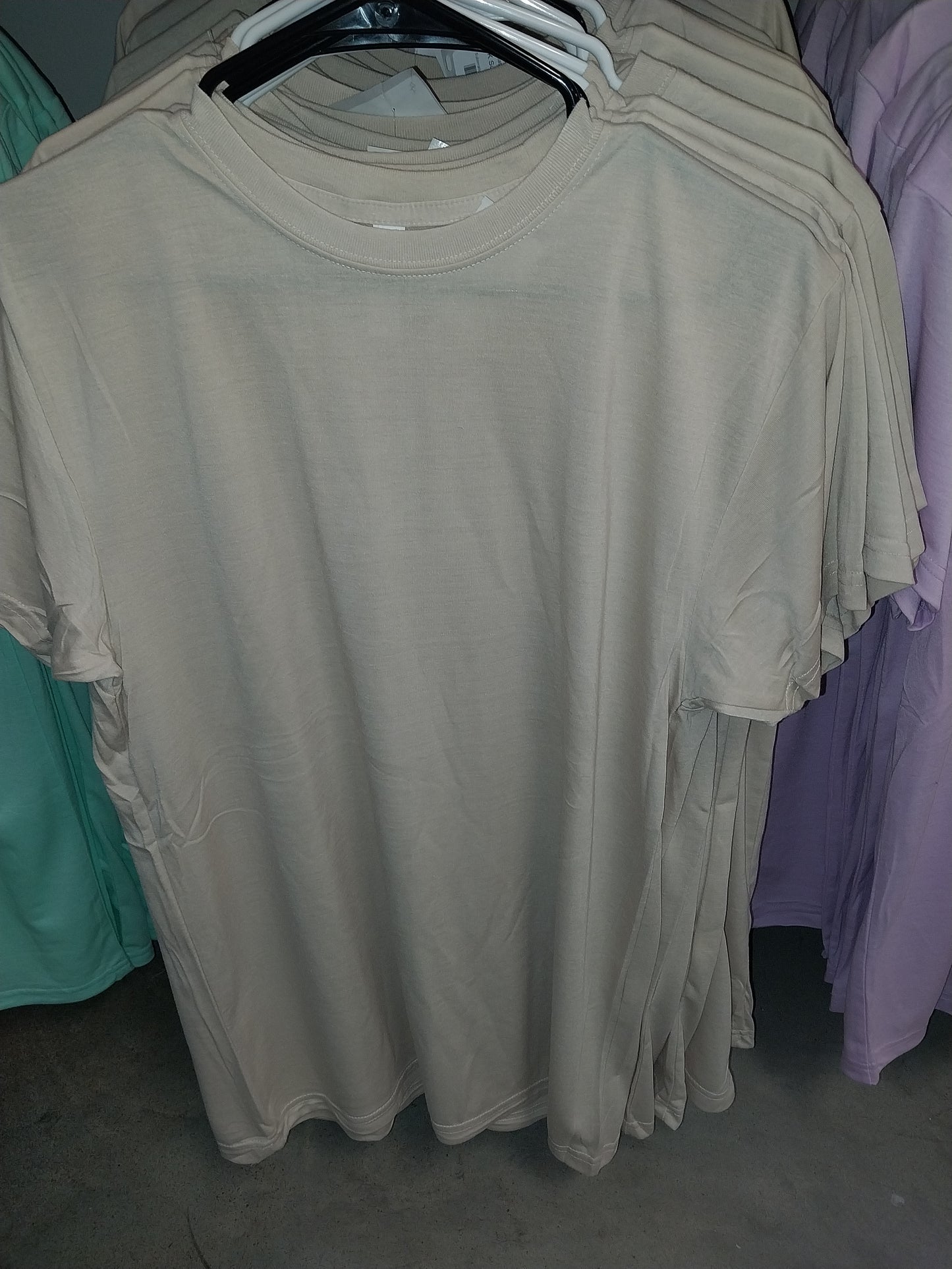Tan Sublimation DK Polyester T-Shirts