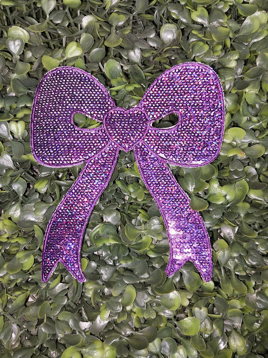 Sequin Side Bow Patch