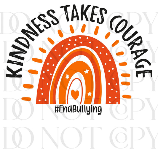 Kindness Takes Courage Orange Rainbow (Direct To Film)