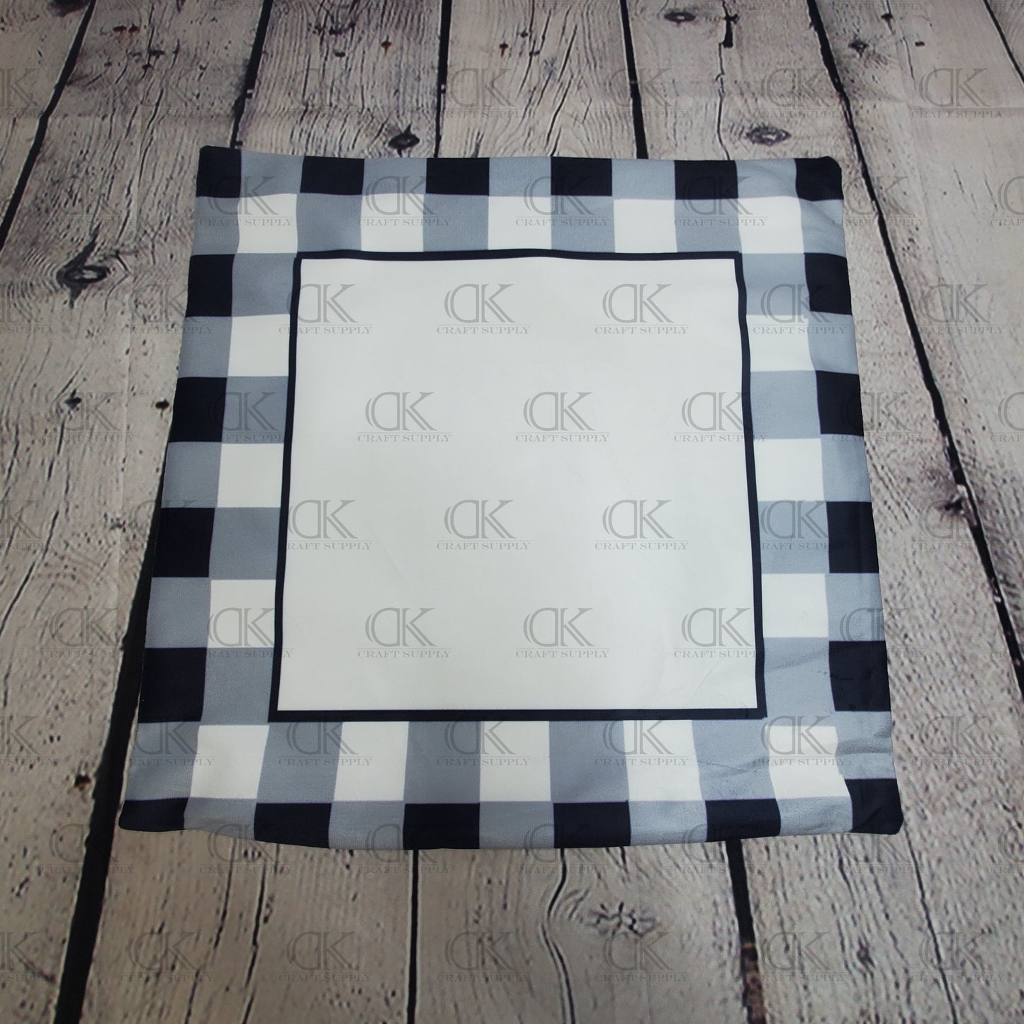 Sublimation Poly Plush Buffalo Plaid Pillow Cover