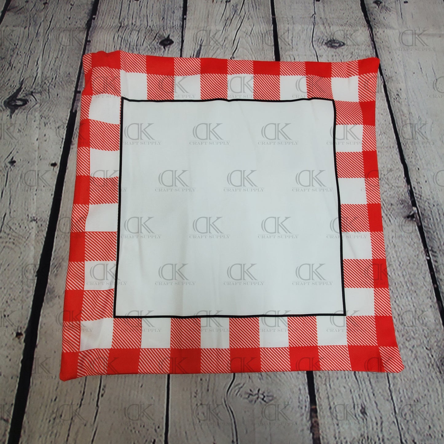 Sublimation Poly Plush Buffalo Plaid Pillow Cover