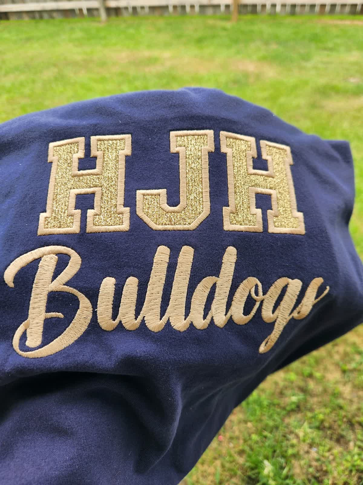 Collegiate Glitter Appliqué Sweatshirt