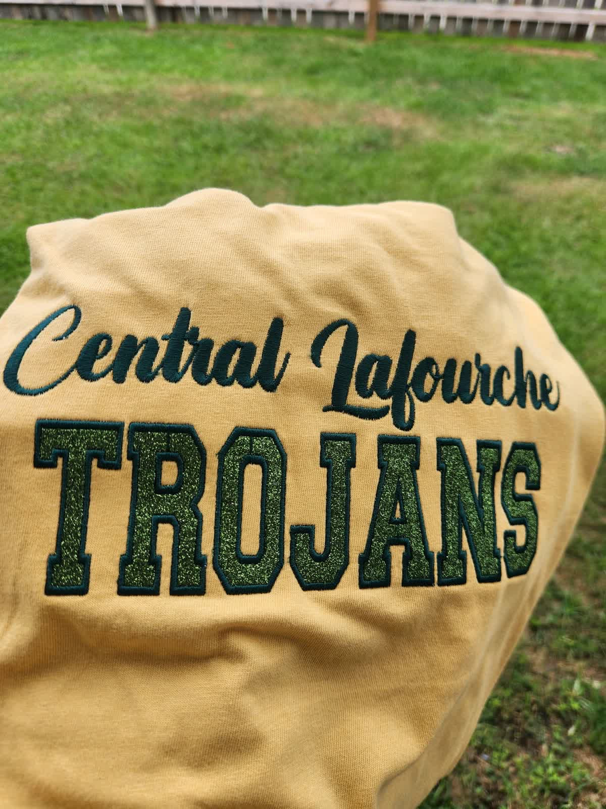 Collegiate Glitter Appliqué Sweatshirt