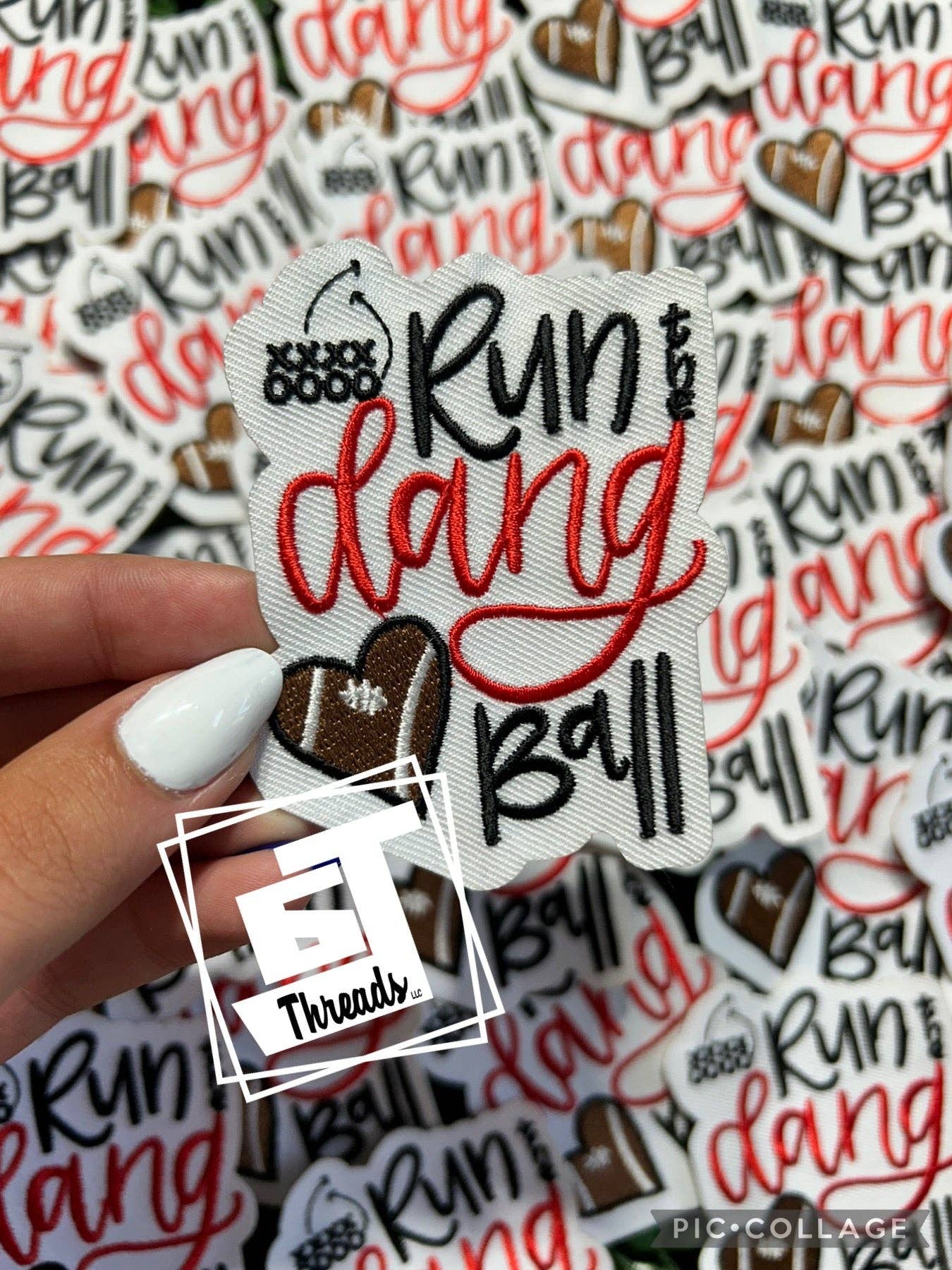 Run the Dang Ball....Cap Patches Only