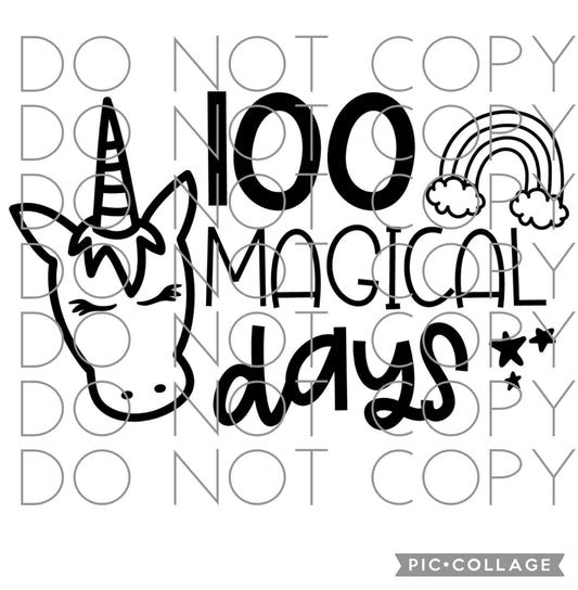 100 magical days black(Direct To Film)