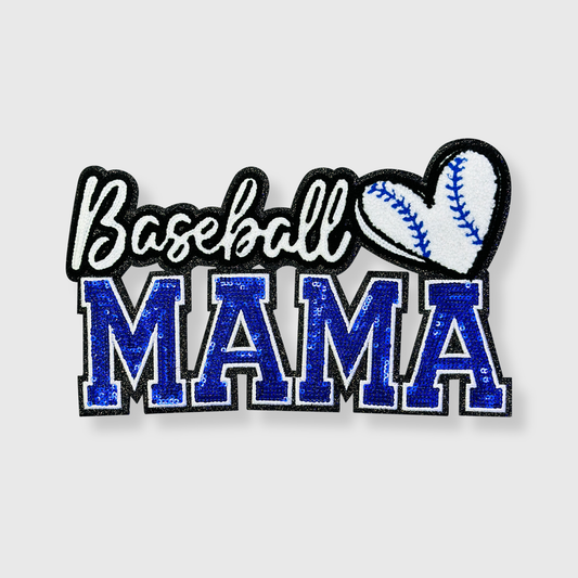 Baseball MAMA Blue Heart