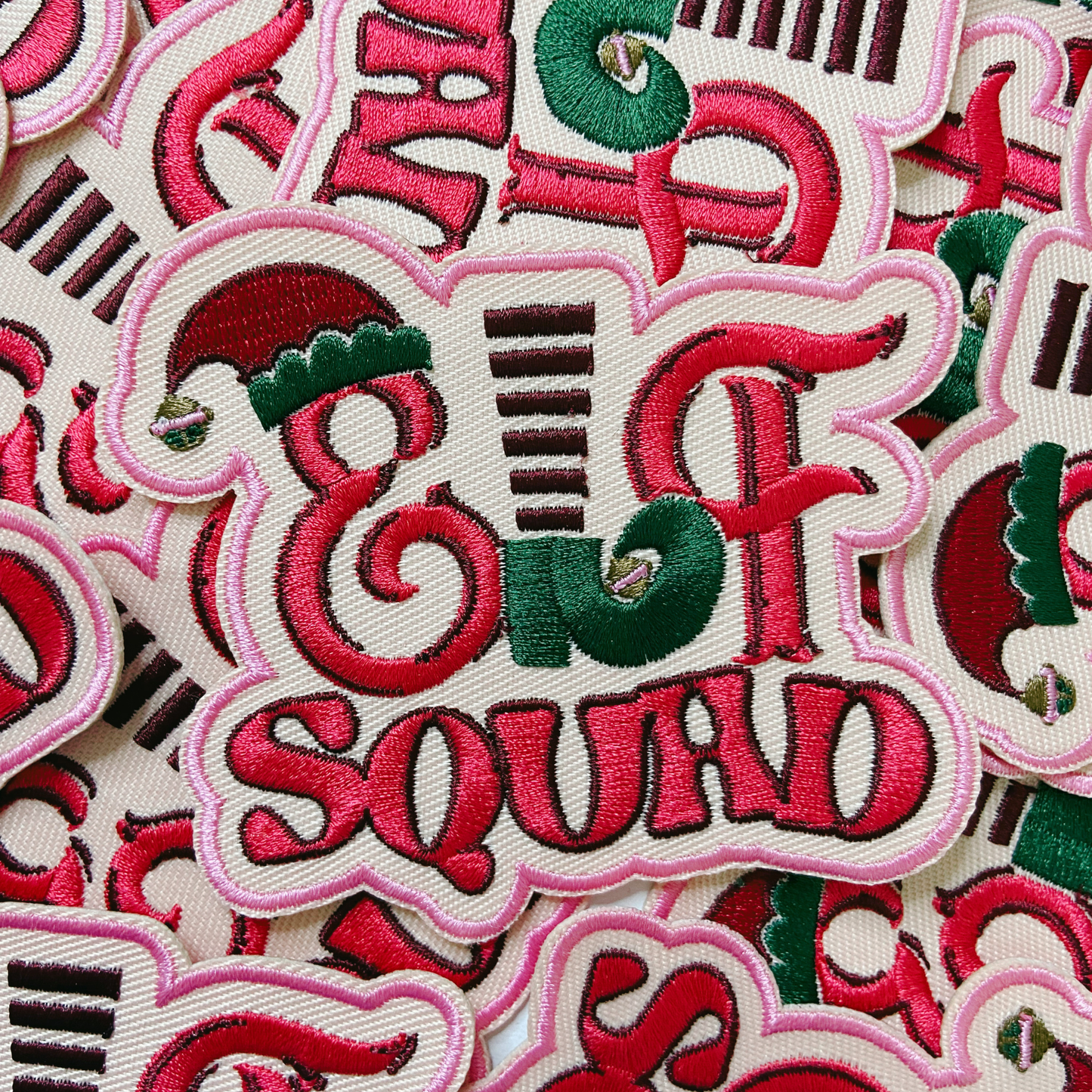 3.5" Sorta Merry, Sorta Scarry -  Embroidered Hat Patch