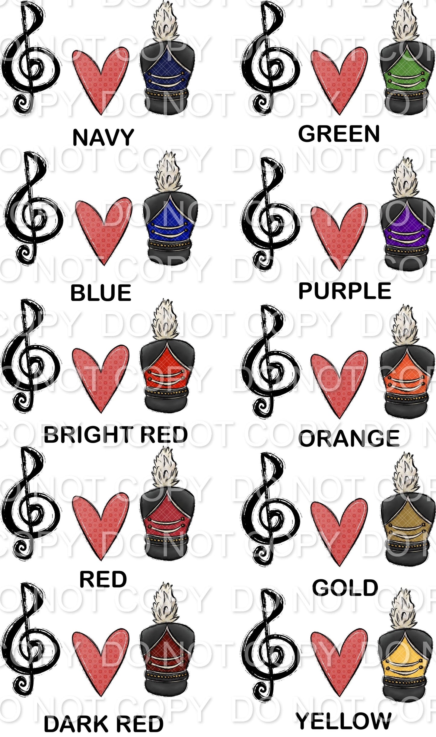 Music Note Heart Band (Direct To Film)