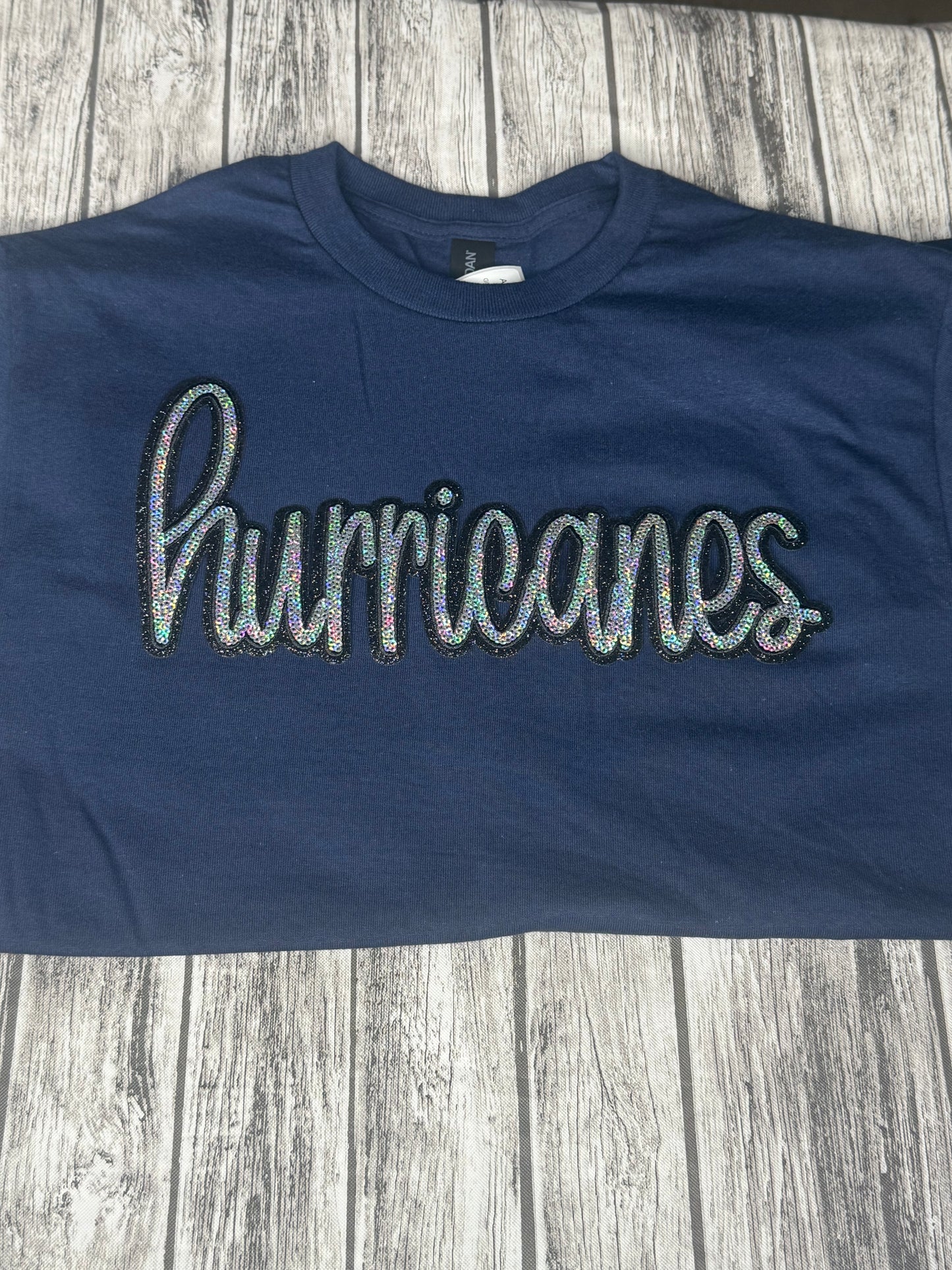 "Hurricanes" 11.6"W X 6.5"H Mascot Sequin Patch