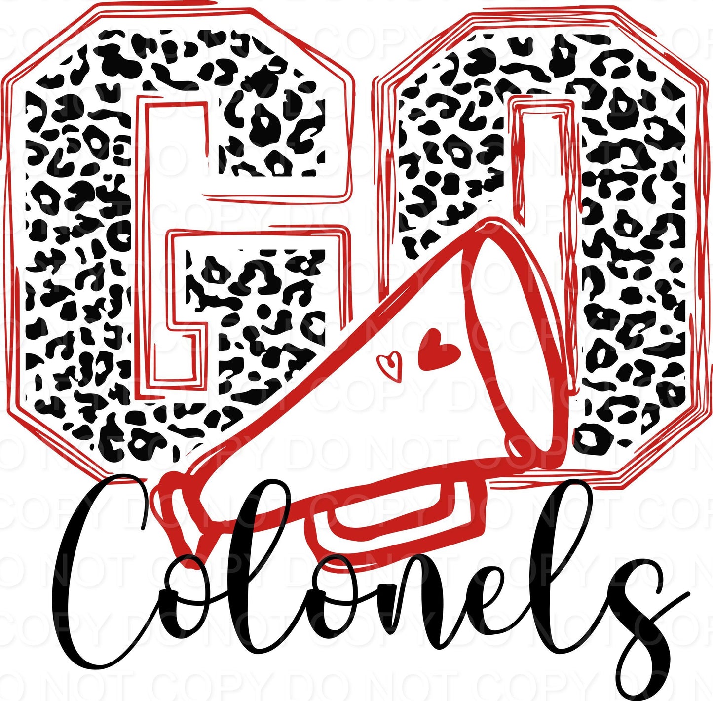 Go Colonels with Megaphone Black and Red (Direct To Film)