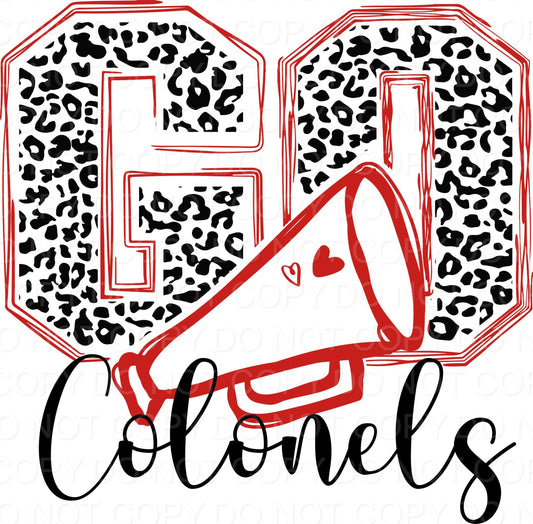 Go Colonels with Megaphone Black and Red (Direct To Film)