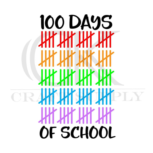 100 days of school tally marks (Direct To Film)