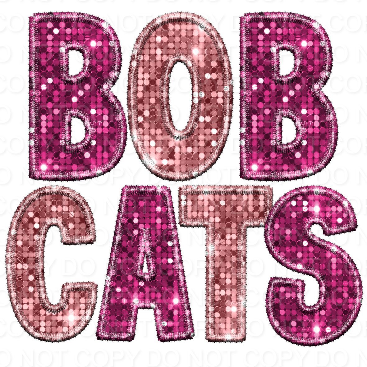 Bobcats Pink Faux Sequins (Direct To Film)