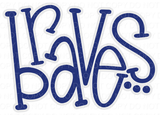 BRAVES GS DOTS HLB (Direct To Film)