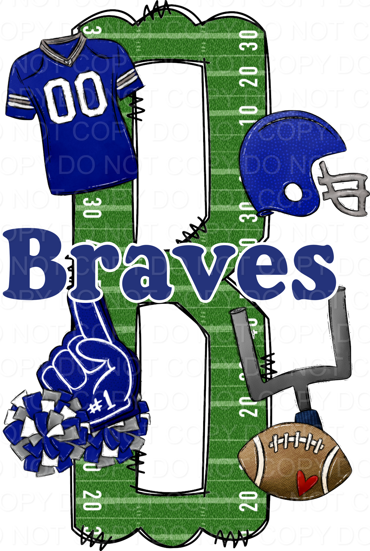 BRAVES LETTER FOOTBALL FIELD (Direct To Film)