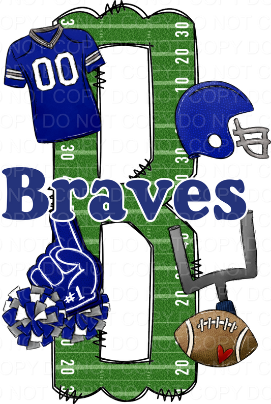 BRAVES LETTER FOOTBALL FIELD (Direct To Film)