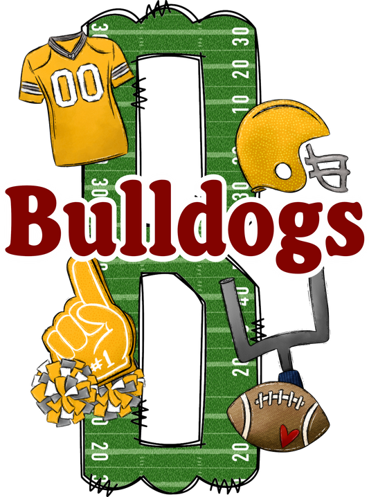 BULLDOGS LETTER FOOTBALL FIELD - LAROSE (Direct To Film)