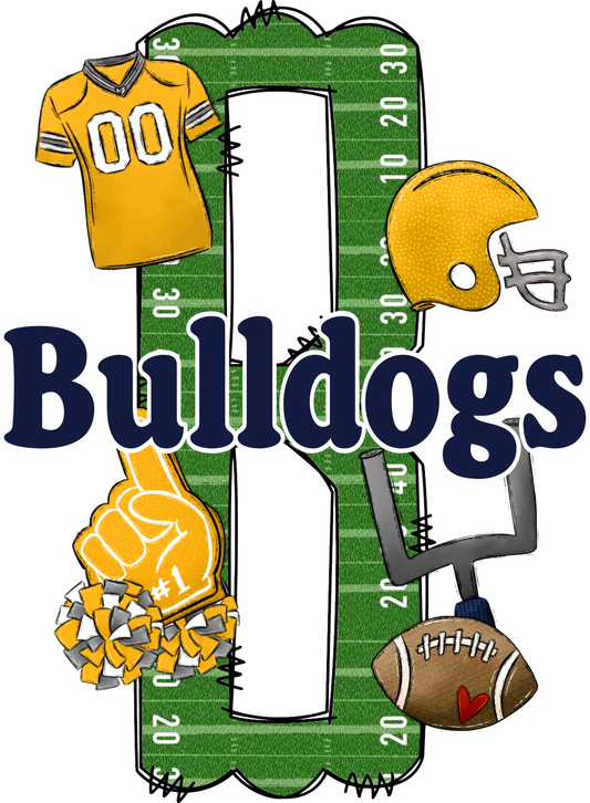 BULLDOGS LETTER FOOTBALL FIELD (Direct To Film)