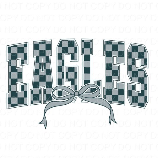 Checkered Eagles with Bow (Direct To Film)