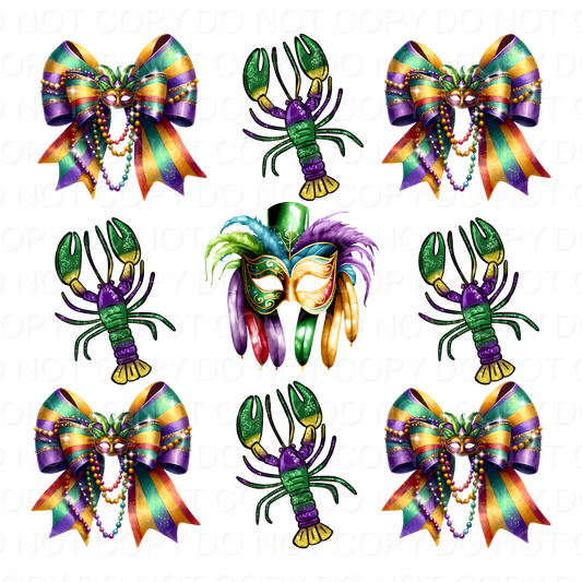 Crawfish, Mask, Bows (Direct To Film)