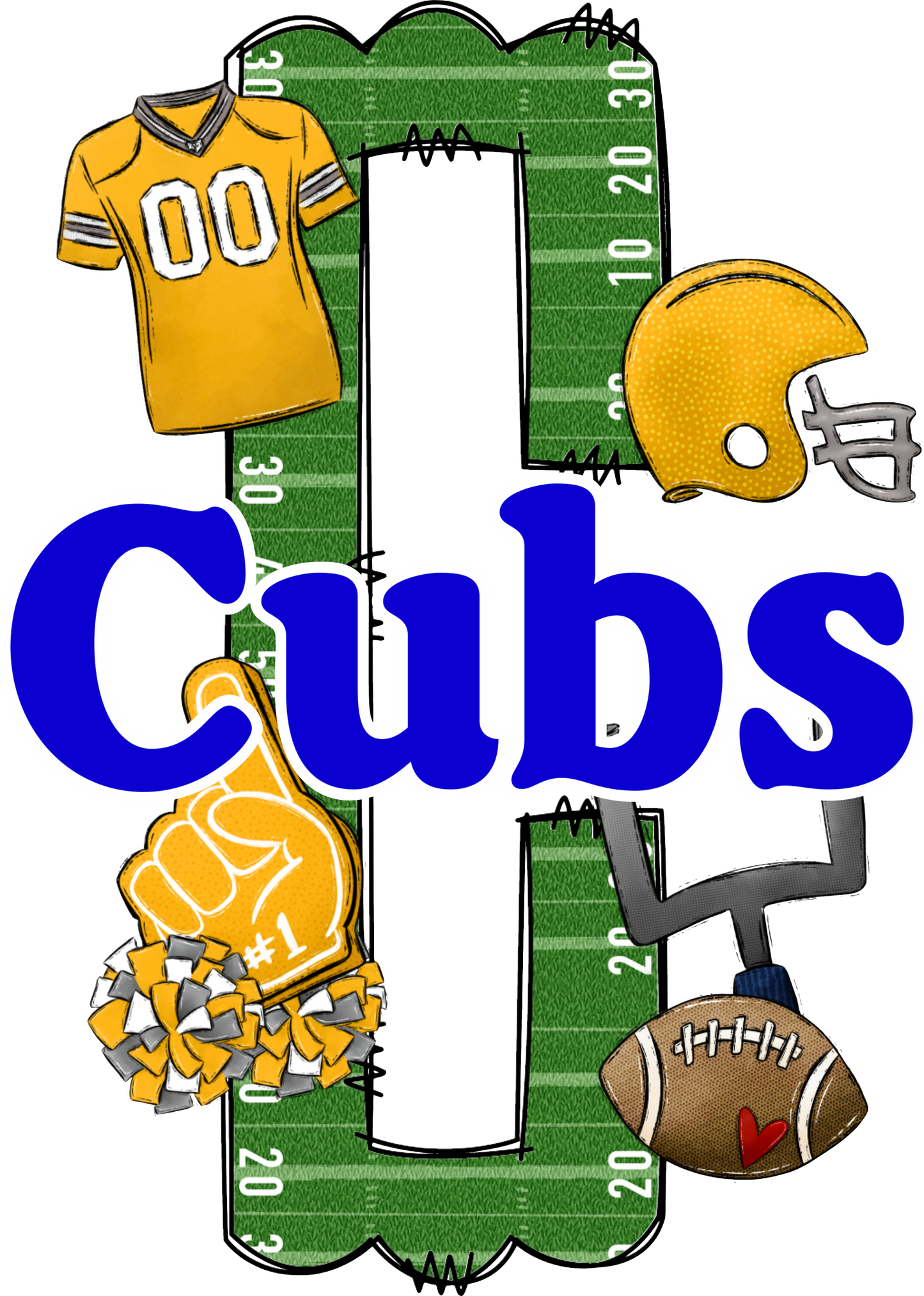 CUBS LETTER FOOTBALL FIELD  (Direct To Film)