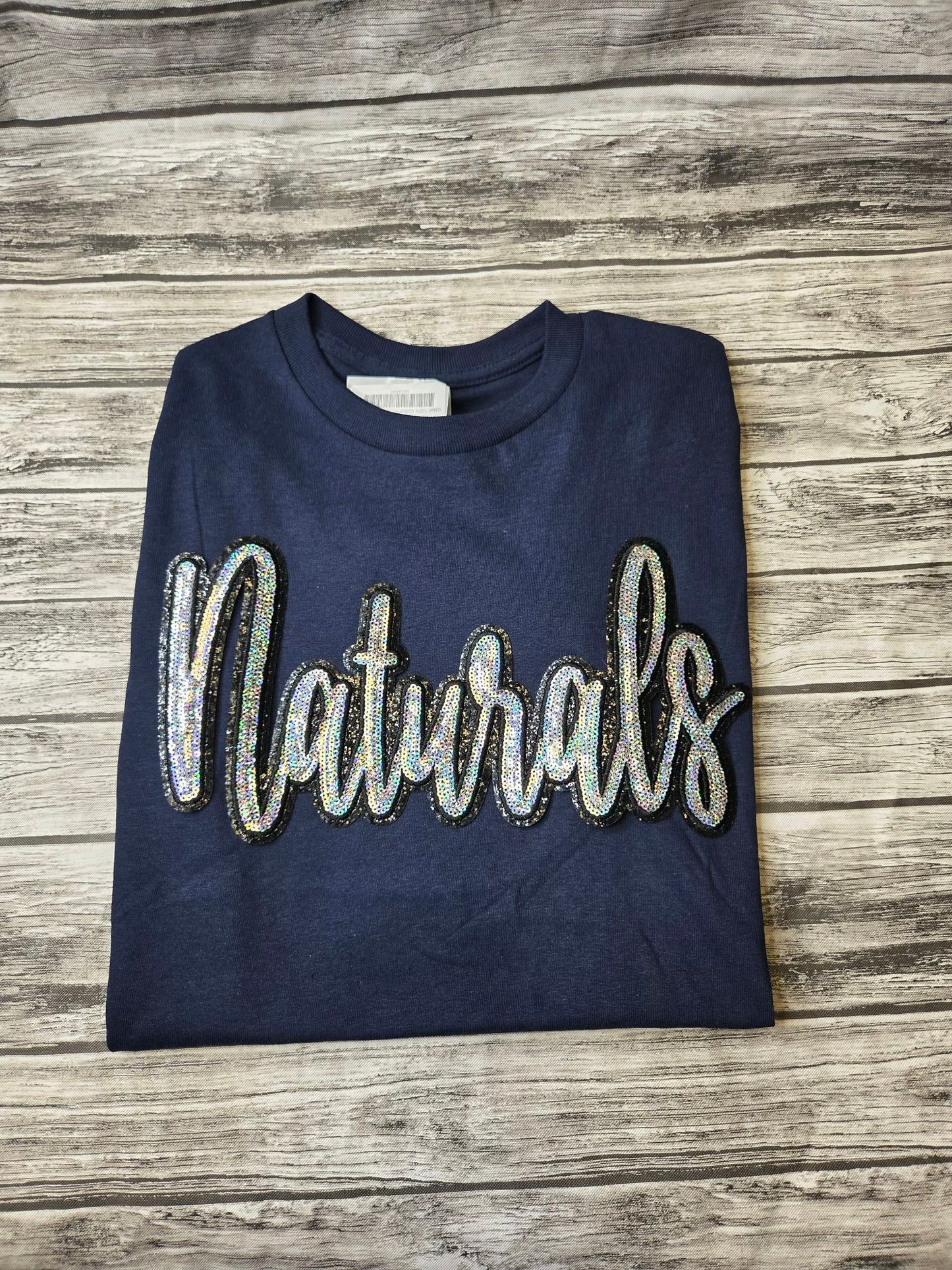"Naturals" 11.6"W X 6.5"H Mascot Sequin Patch