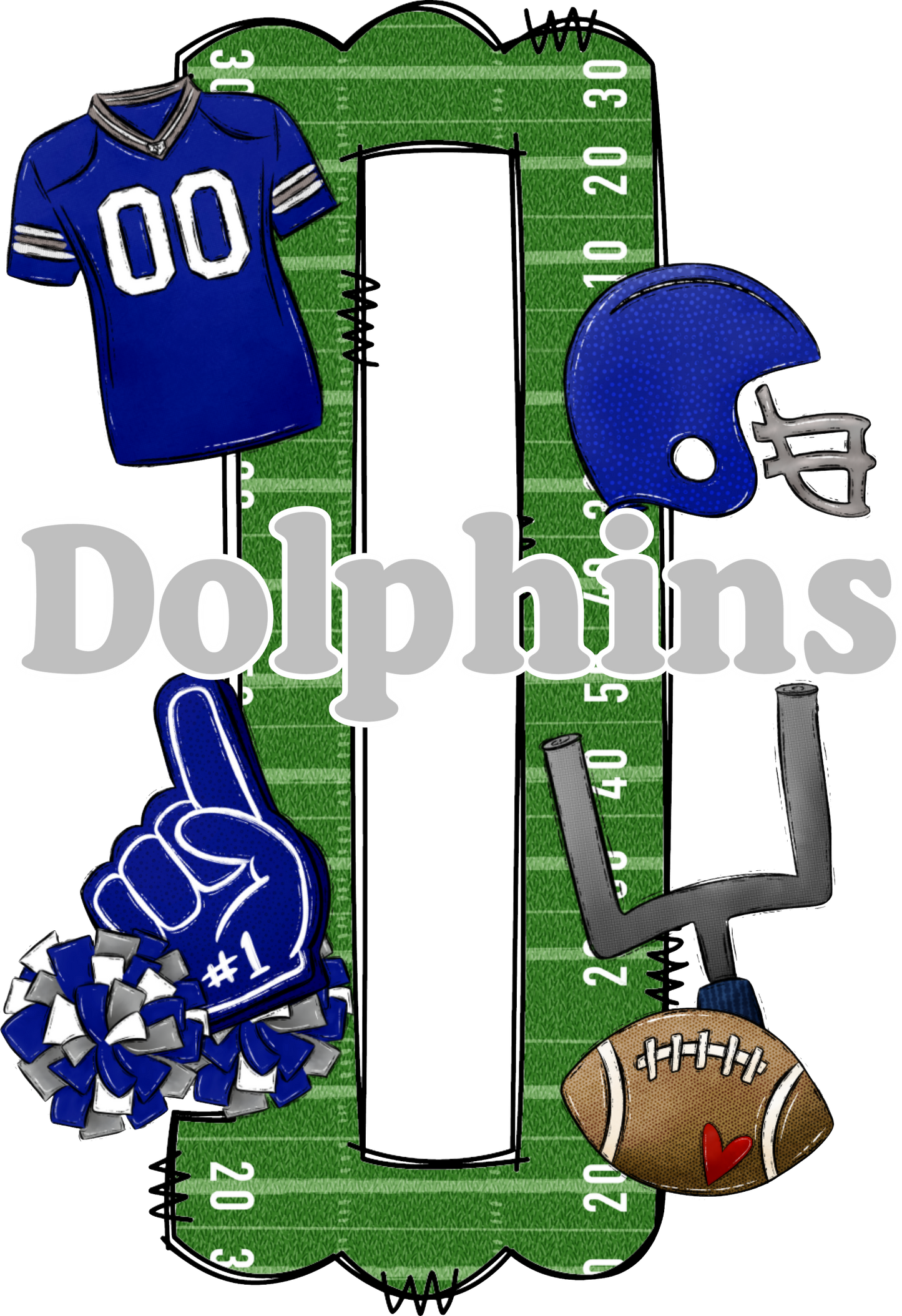 DOLPHINS LETTER FOOTBALL FIELD  (Direct To Film)