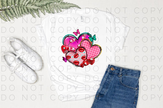 Valentine Hearts with Dice and Poker Chips (Direct To Film)